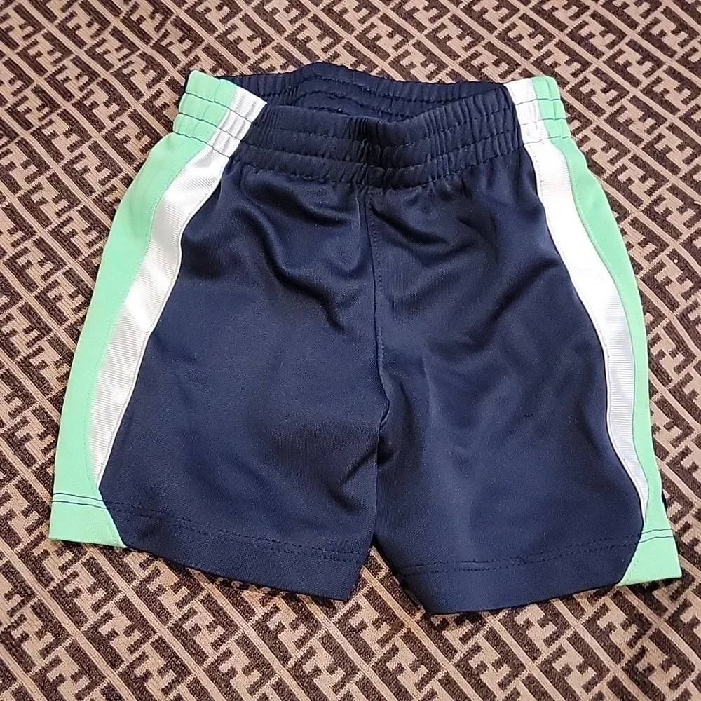 Nike 18 months shorts basketball shorts for baby green white blue